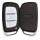 Kulcstartó Hyundai / Kia - 3 gombos - Keyless Go, műanyag, fekete, 53711.01