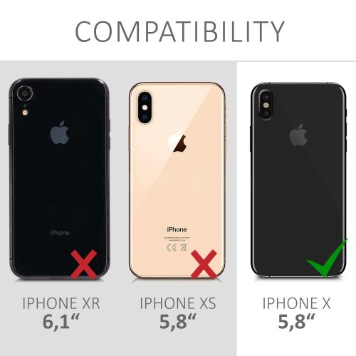 Apple iPhone X / iPhone XS tok, szilikon, lila, 42492.139