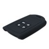 Renault / Dacia autókulcs burkolat - 4 gombos - Keyless Go, szilikon, fekete, 49769.11