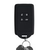 Renault / Dacia autókulcs burkolat - 4 gombos - Keyless Go, szilikon, fekete, 49769.11