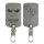 Renault / Dacia autókulcs burkolat - 4 gombos - Keyless Go, nubuk bőr, szürke, 48568.13