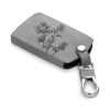 Renault / Dacia autókulcs tok - 4 gombos - Keyless Go, nubuk bőr, szürke, 48568.12