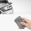 Renault / Dacia autókulcs tok - 4 gombos - Keyless Go, nubuk bőr, szürke, 48568.12
