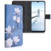 Motorola Moto G9 Play / Moto E7 Plus burkolat, Eco bőr, kék, 53405.02
