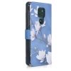 Motorola Moto G9 Play / Moto E7 Plus burkolat, Eco bőr, kék, 53405.02