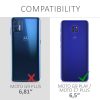 Motorola Moto G9 Play / Moto E7 Plus burkolat, Eco bőr, kék, 53405.02