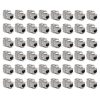 48 db 10 Gbit CAT6A dugós készlet RJ45 Ethernet kábelekhez, Kwmobile, ezüst, fém, 45358.48