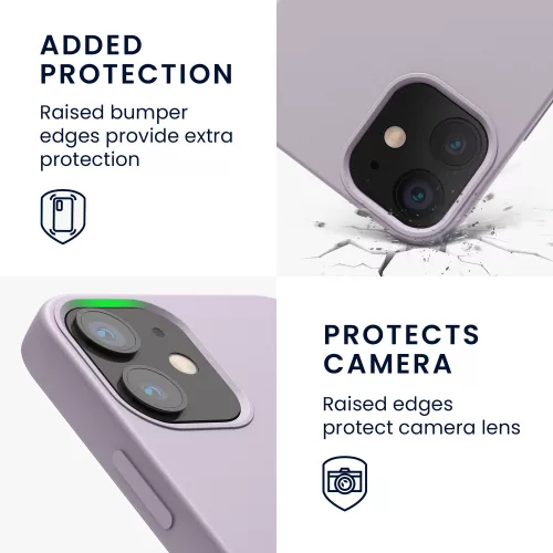 Tok Apple iPhone 12 Minihez, szilikon, lila, 52640.192