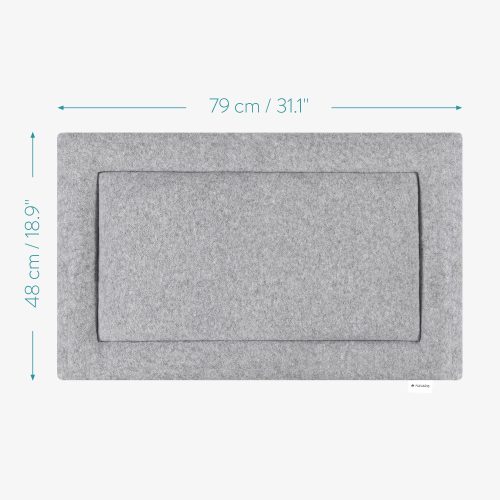 Utazóágy kutyáknak Navaris, 79 x 48 cm, poliészter, szürke, 54008.22.3