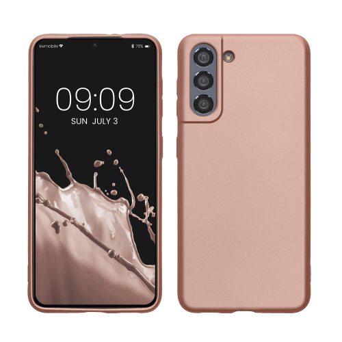Samsung Galaxy S21 tok, szilikon, rózsaszín arany, 54057.31