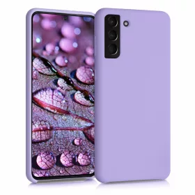 Samsung Galaxy S21 Plus tok, szilícium, lila, 54066.108