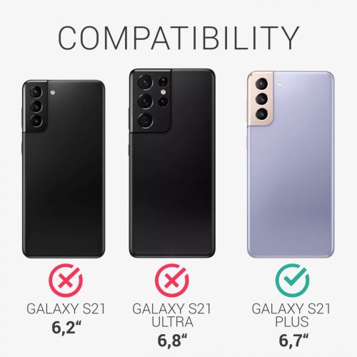 Samsung Galaxy S21 Plus tok, szilícium, lila, 54066.108