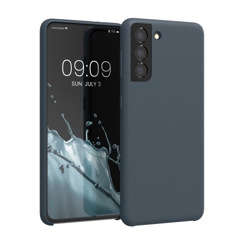Samsung Galaxy S21 tok, szilikon, kék, 54056.202