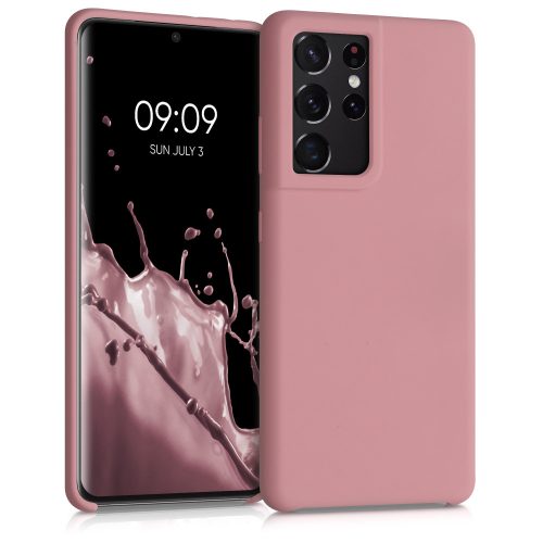 Samsung Galaxy S21 Ultra tok, szilikon, rózsaszín, 54074.193, kwmobile