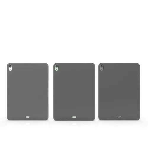 Apple iPad Air 4 (2020) tok, szilikon, fekete, 53417.01