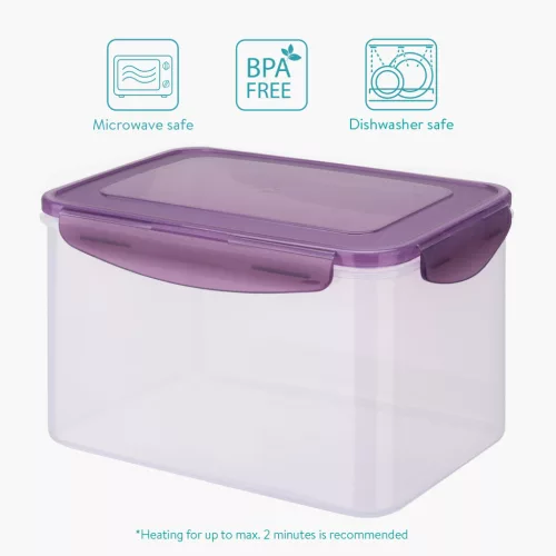 Set 2 recipiente pentru depozitare alimente Navaris, cu capac etans, 9L si 4.85L, 50790.01.02