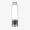 Navaris italos üveg drágakövekkel, 420 ml, fedél, fekete, 53150.02