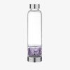 Navaris italos üveg drágakövekkel, 420 ml, fedél, lila, 53150.03