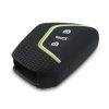 Autókulcs huzat VW / Skoda / Seat - 3 gombos, kwmobile, szilikon, fekete, 54313.04