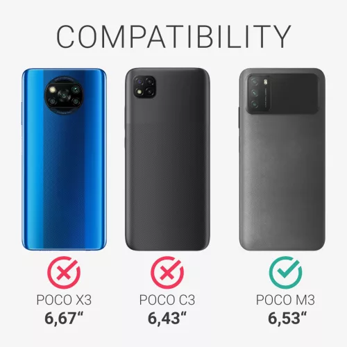 Xiaomi Poco M3 tok, szilikon, kék, 53971.58