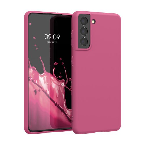 Samsung Galaxy S21 tok, szilikon, rózsaszín, 54055.100