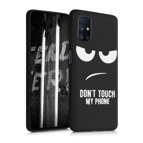 Samsung Galaxy M51 tok, szilikon, fekete, 54375.01