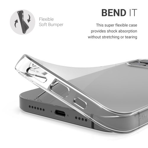 Apple iPhone 12 Pro Max tok, szilikon, átlátszó, 54410.03