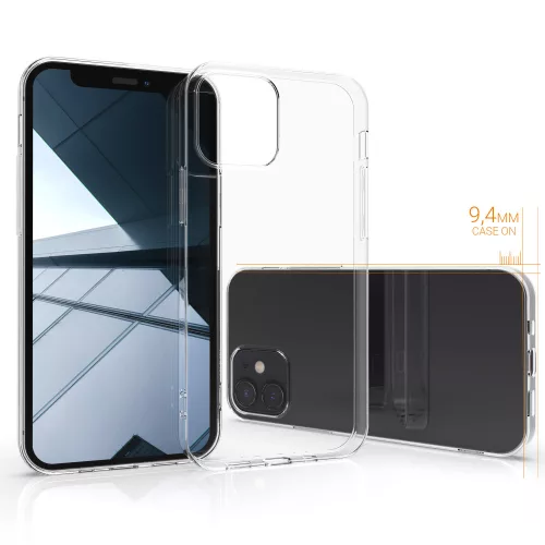 Huzat Apple iPhone 12 Minihez, Szilikon, Átlátszó, 54408.03