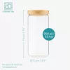 Set 3 borcane Navaris cu capac din lemn de acacia, 950 ml, sticla borosilicata, maro, lemn/sticla