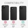iPhone 12 / iPhone 12 Pro tok, szilikon, fekete, 54513.01