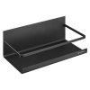 Raft magnetic Navaris, 24.4x12x9.3 cm, 2.5 kg capacitate, condimente, metal/magneti, negru, metal