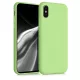 Apple iPhone X / iPhone XS tok, szilikon, zöld, 49982.214