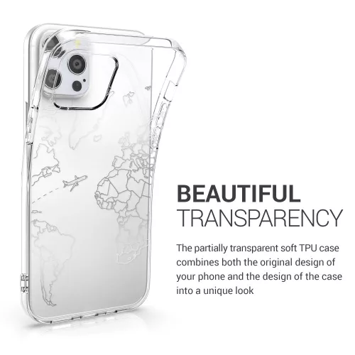 Tok Apple iPhone 12 / iPhone 12 Pro telefonhoz, szilícium, ezüst, 53035.12