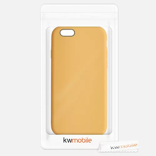 Apple iPhone 6 / iPhone 6s tok, szilikon, sárga, 40223.217