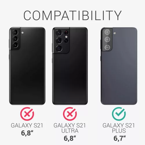 Samsung Galaxy S21 Plus tok, szilikon, zöld, 54066.147