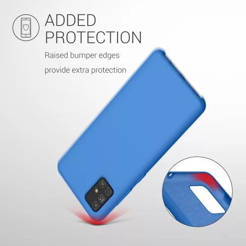 Samsung Galaxy A51 tok, szilikon, kék, 51197.189