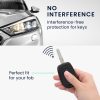 Dacia / Renault autókulcs tok - 2 gombos - Keyless Go, kwmobile, szilikon, fekete / piros, 54813.01
