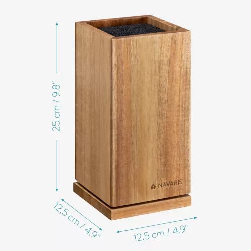 Suport rotativ pentru cutite Navaris cu peri detasabili, 25x12,5x12,5 cm, 54909.01