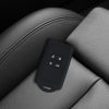 Renault / Dacia autókulcs tok - 4 gombos - Keyless Go, kwmobile, szilikon, fekete / fehér, 49769.18