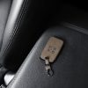 Renault / Dacia autókulcs burkolat - 4 gombos - Keyless Go, kwmobile, ökológiai bőr, barna, 54927.01
