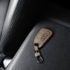 Autókulcstartó VW / Skoda / Seat - 3 gombos, kwmobile, ökológiai bőr, barna, 54929.01