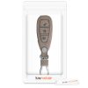 Autókulcs borítás Fordhoz - 3 gombos - Keyless Go, kwmobile, Eco bőr, barna, 54933.01