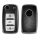 Autókulcs huzat VW / Skoda / Seat - 3 gombos, kwmobile, szilikon, fekete / ezüst, 54021.04