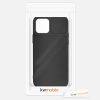 iPhone 12 / iPhone 12 Pro tok, szilikon, fekete, 55098.01