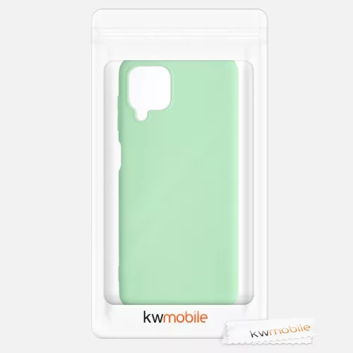 Samsung Galaxy M12 tok, szilikon, zöld, 55077.50