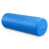 Rulou Pilates Navaris, densitate mare, 45x15 cm, stretching si masaj muscular, albastru, EVA