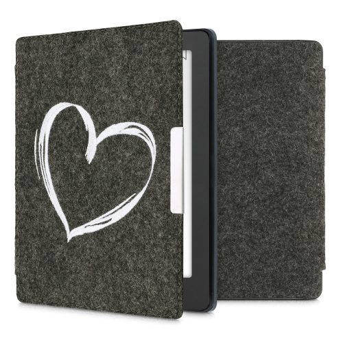Kobo Aura H2O Edition 2 borító, textil, szürke, kwmobile, 49111.04