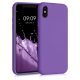 iPhone X / iPhone XS tok, szilikon, lila, 49982.221