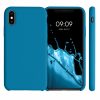 iPhone X / iPhone XS tok, szilikon, kék, 46313.224