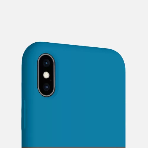 iPhone X / iPhone XS tok, szilikon, kék, 46313.224